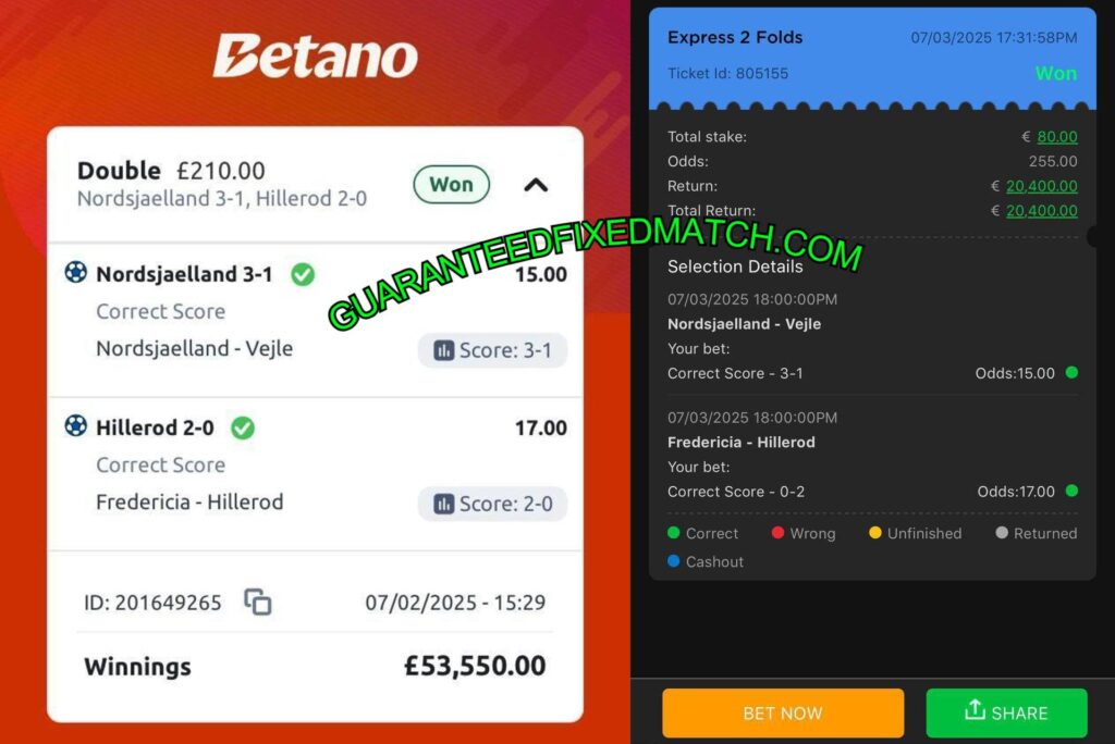 BETANO FOOTBALL FIXED MATCHES BETTING TIPS