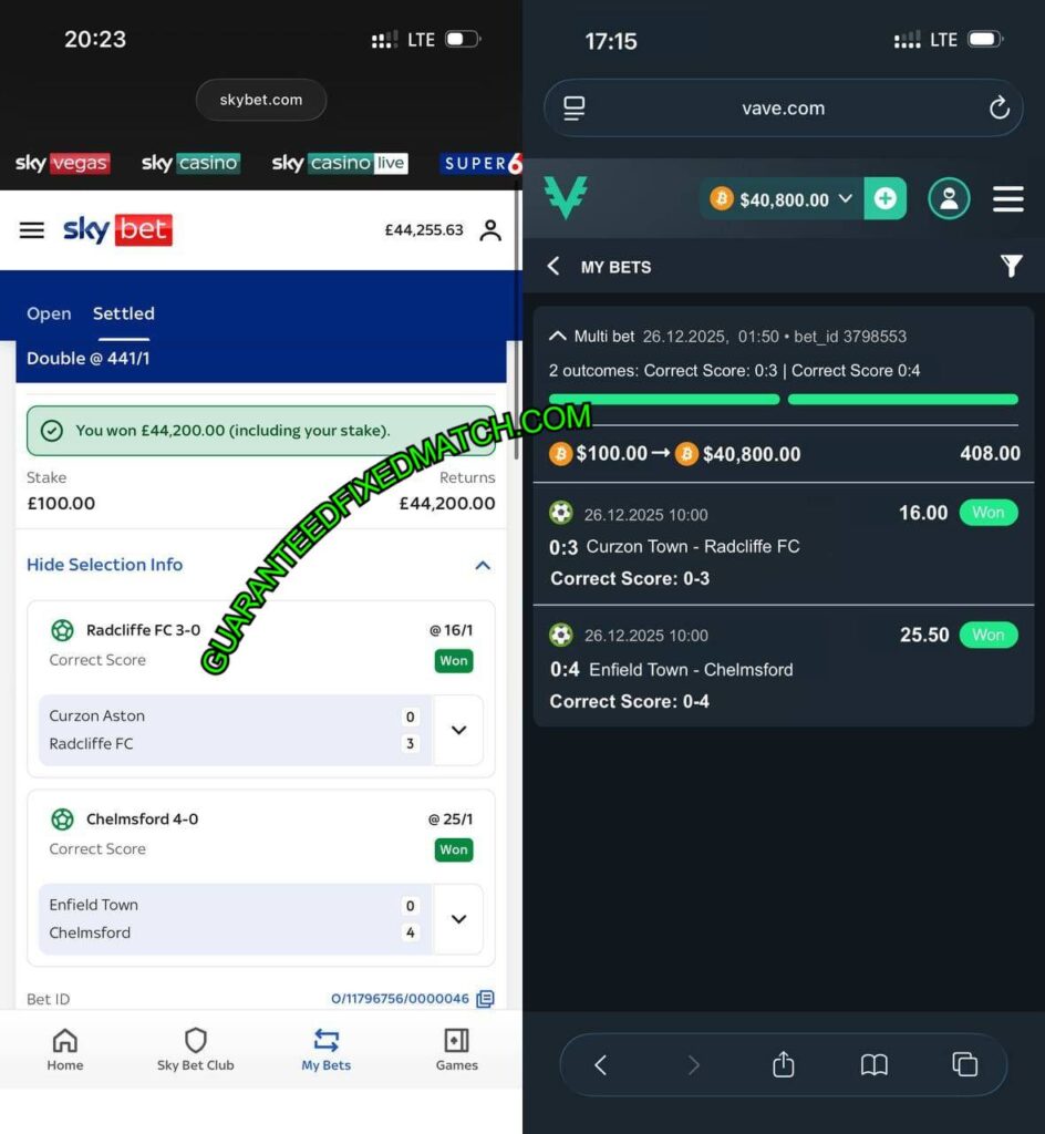 SKYBET FIXED MATCHES TIPS