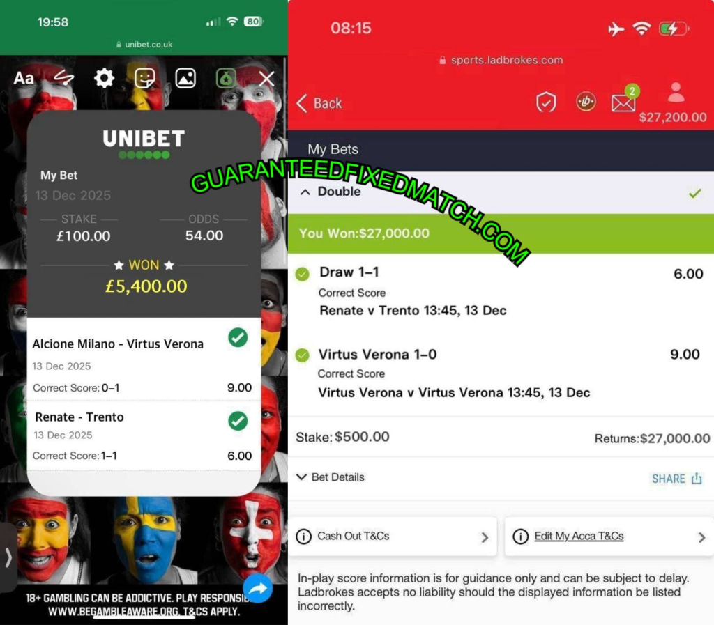 UNIBET FIXED MATCHES TIPS