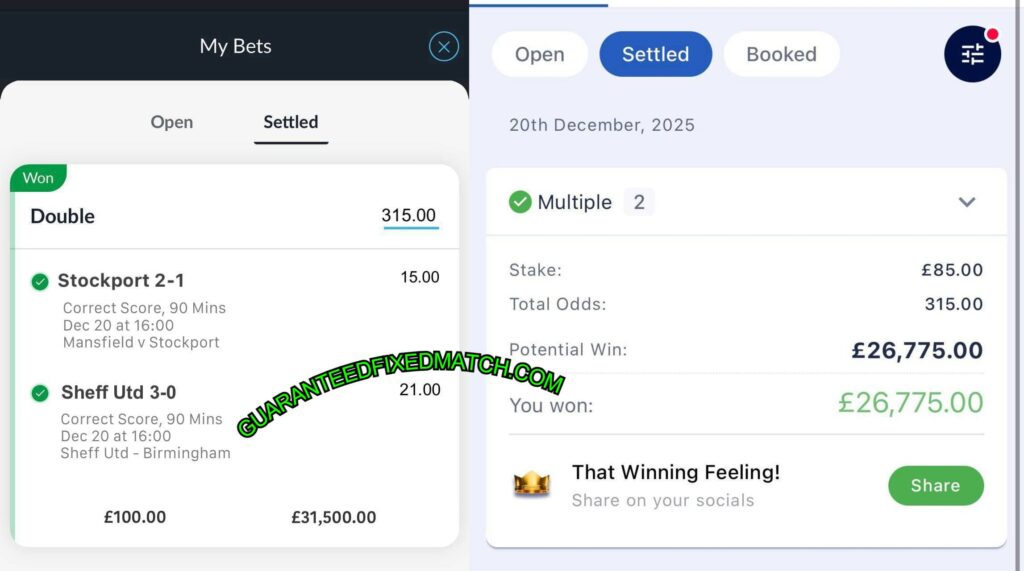 WILLIAM HILL FIXED MATCHES TIPS