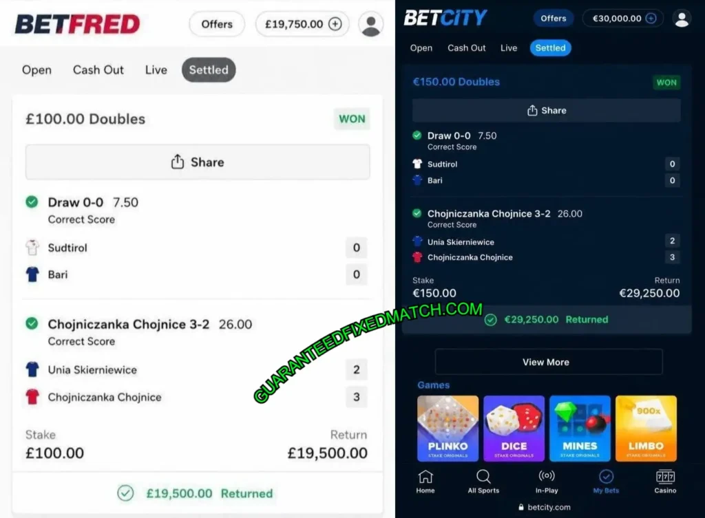 BETFRED CORRECT SCORE FIXED TIPS BETFRED CORRECT SCORE FIXED TIPS