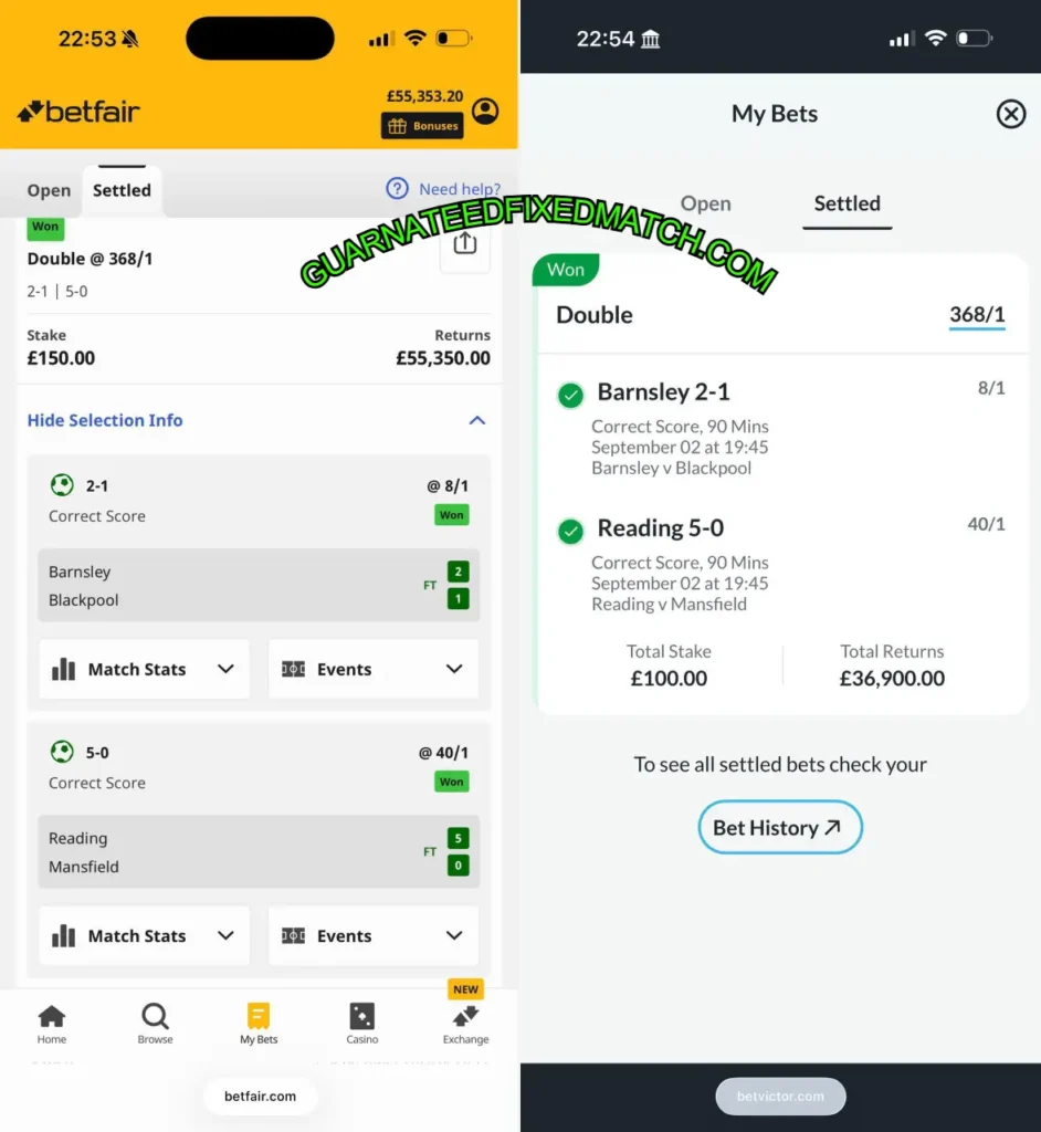 BETVICTOR CORRECT SCORE MATCHES BETVICTOR CORRECT SCORE MATCHES