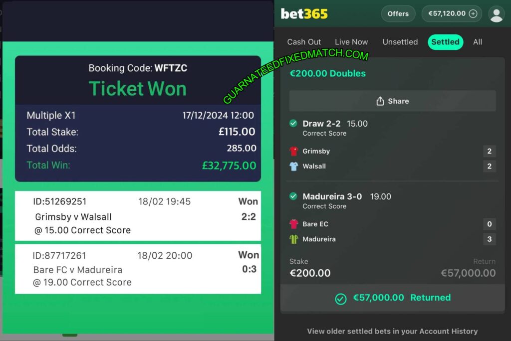 CORRECT BET365 FIXED SCORES CORRECT BET365 FIXED SCORES