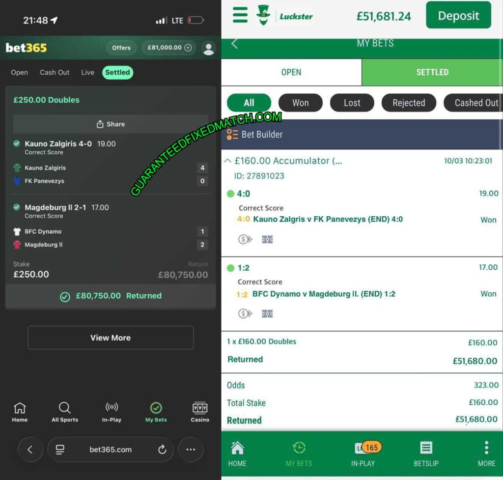 LUCKSTER CORRECT SCORE FIXED MATCHES LUCKSTER CORRECT SCORE FIXED MATCHES