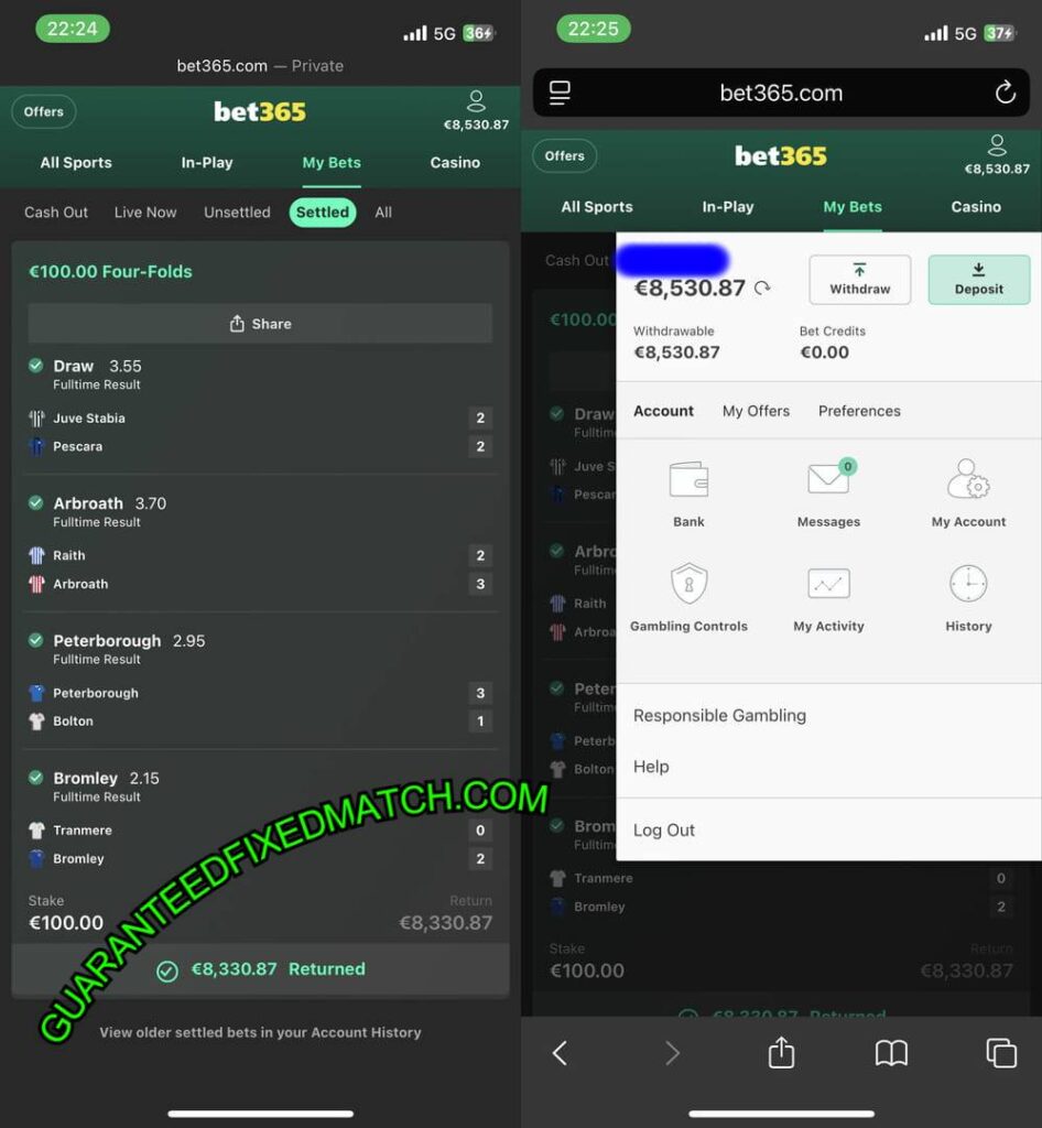 SECURE FIXED MATCHES TICKET 1X2