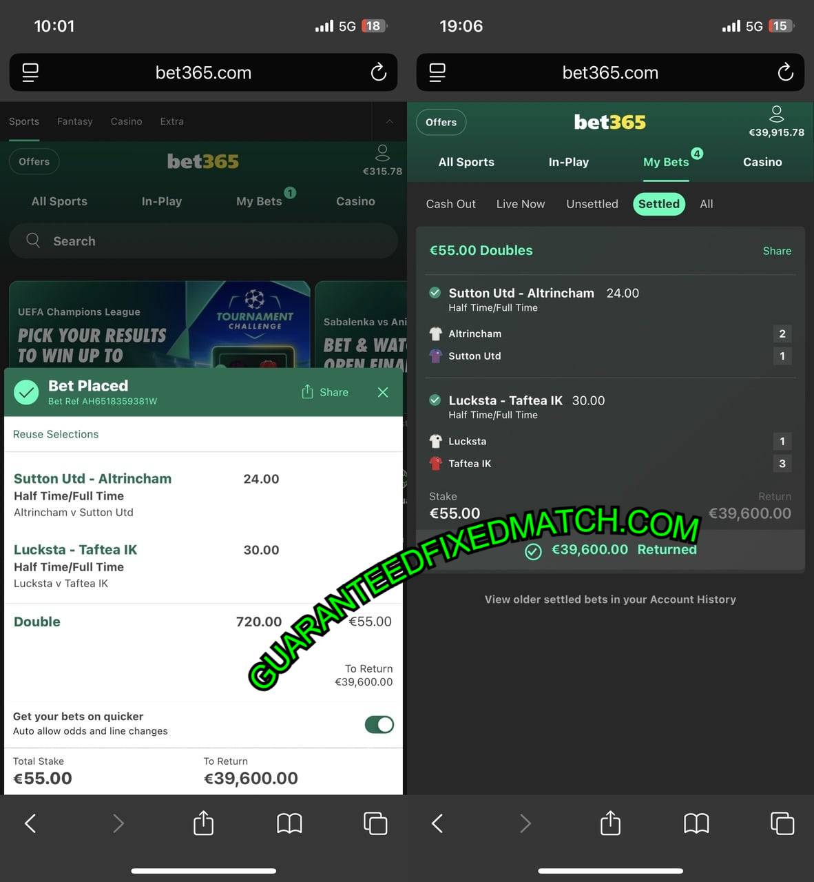 SECURE FREE FIXED HTFT MATCH