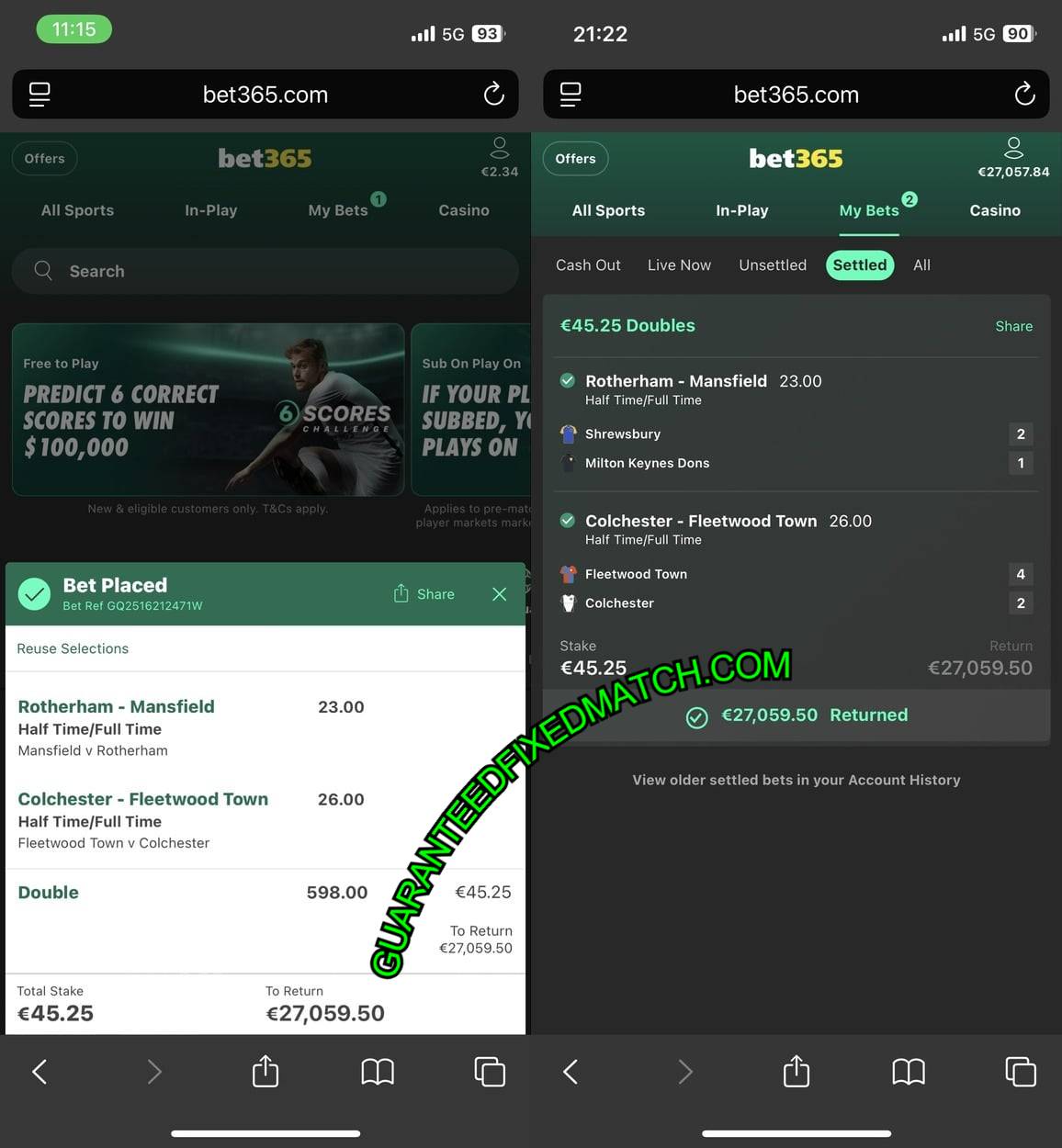 SECURE HTFT FIXED MATCH FREE