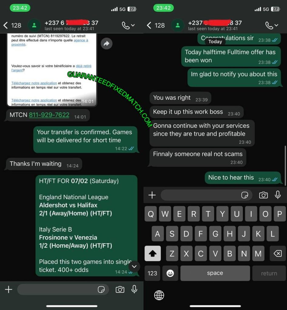SECURE TELEGRAM FIXED MATCH SECURE TELEGRAM FIXED MATCH