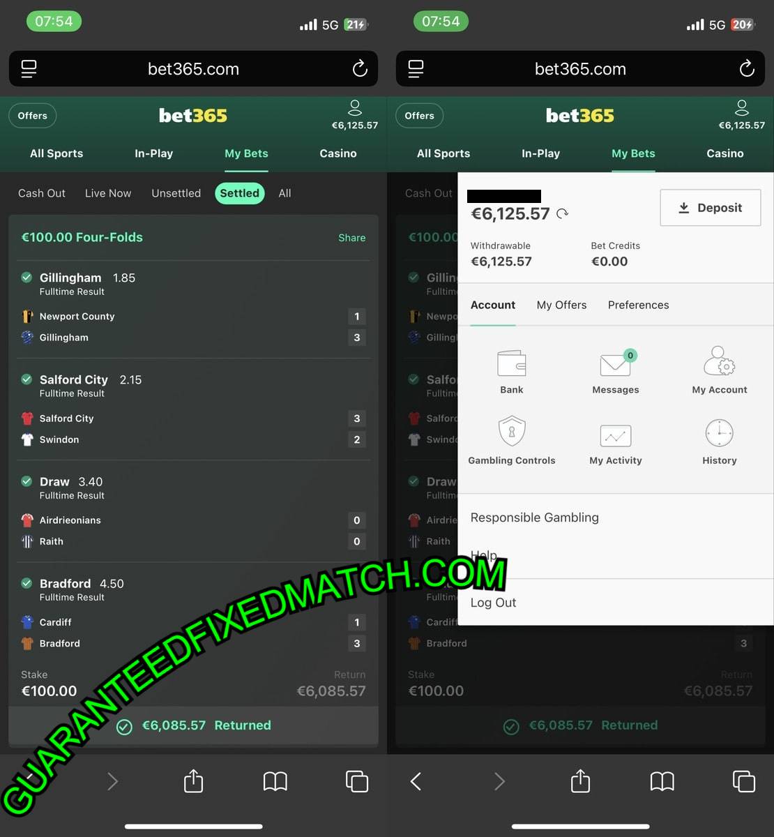SECURE VIP FIXED MATCHES 1X2