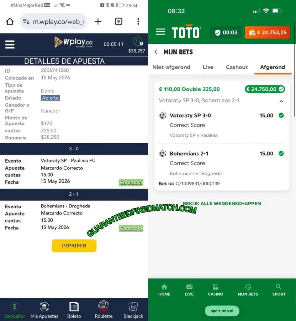 TOTO SPORTS FIXED TIPS 1X2