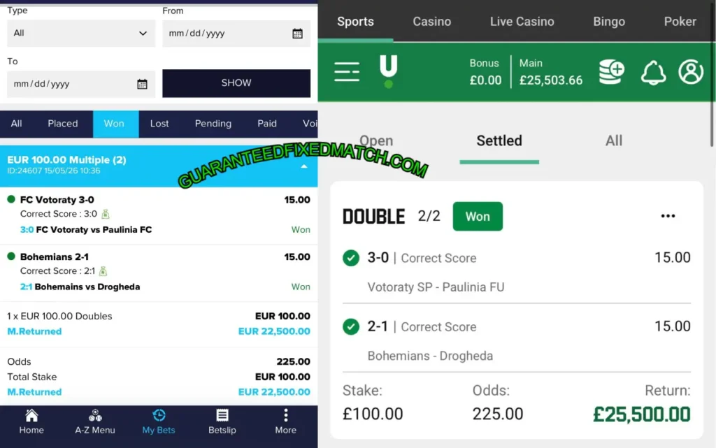 UNIBET SAFE CORRECT SCORE TIPS