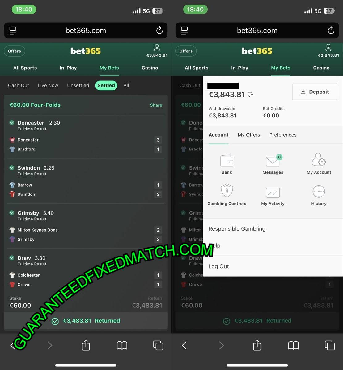 VIP SECURE FIXED TIPS 1X2