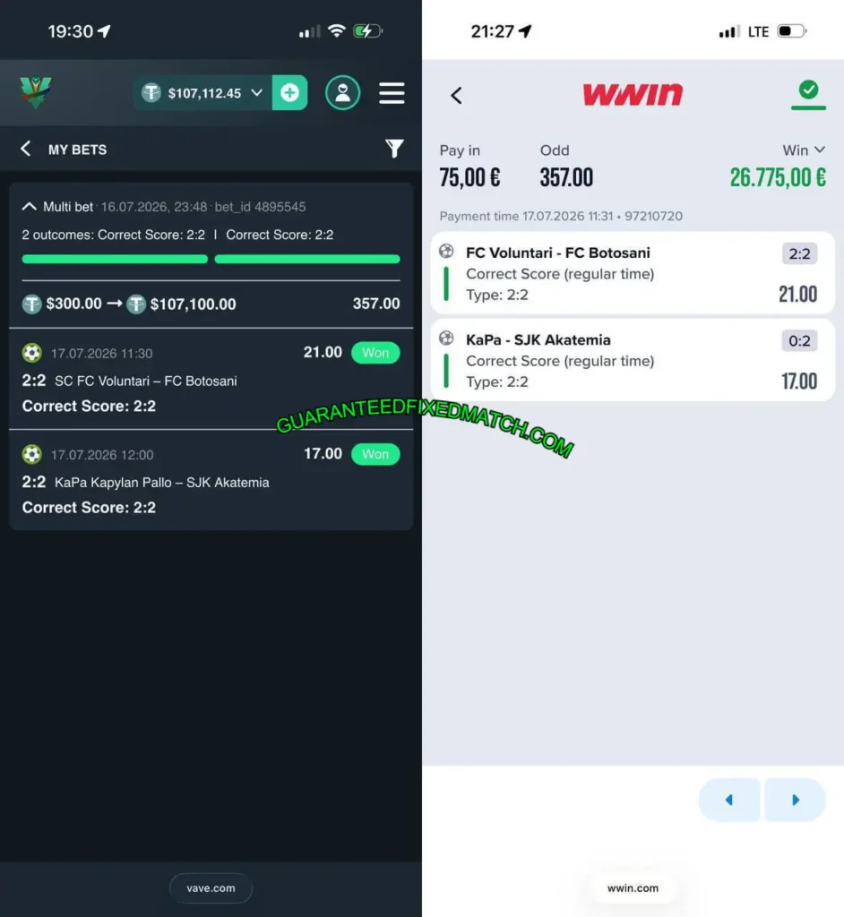 WWIN CORRECT SCORE BETTING MATCH WWIN CORRECT SCORE BETTING MATCH